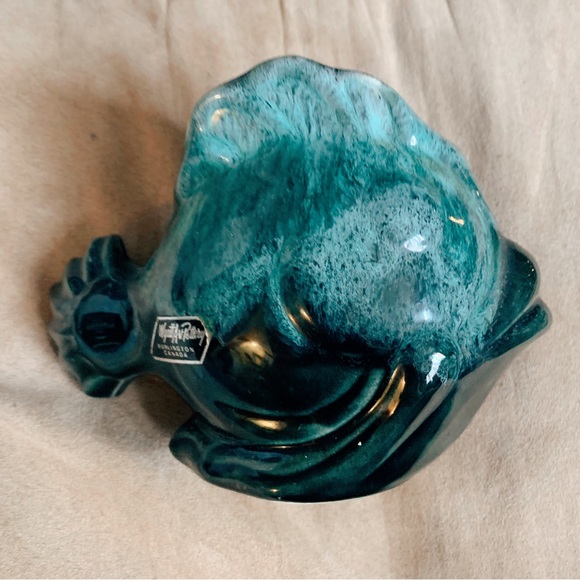 Vintage Wyatt Pottery fish planter/vase - Picture 3 of 6